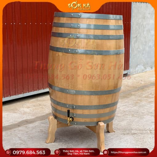 thùng rượu gỗ sồi mỹ 300 lít