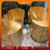 bồn tắm gỗ thông cao cấp