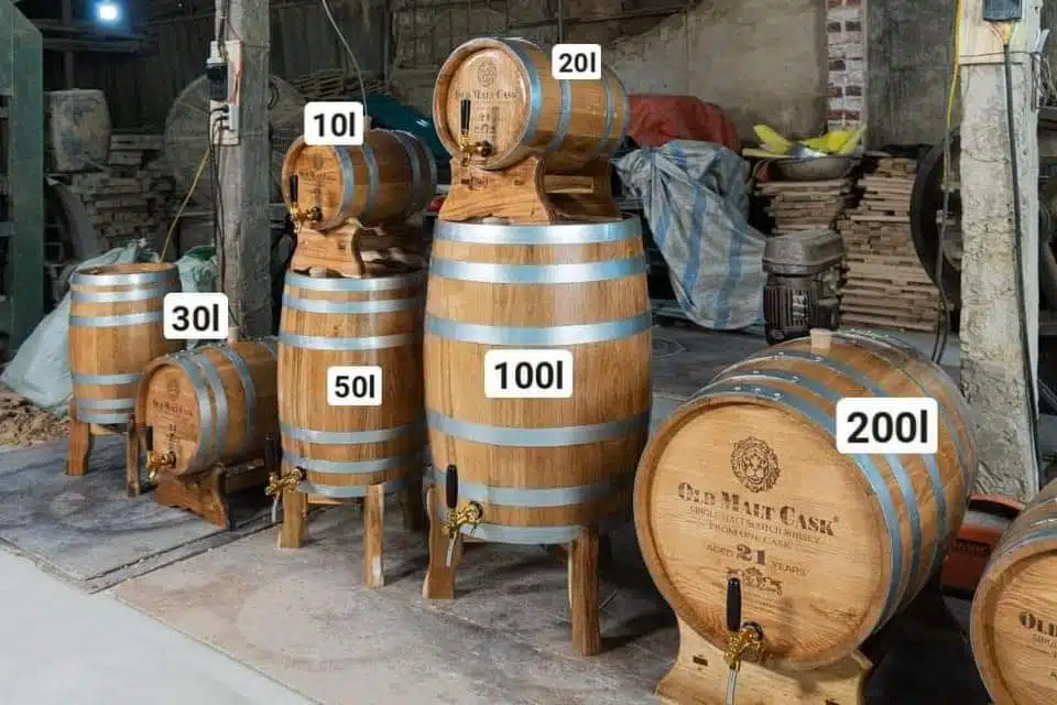 Giá thùng rượu gỗ sồi nga nhập khẩu nguyên chiếc mua thùng gỗ sồi nga nhập khẩu ở đâu