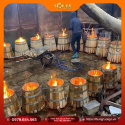 thùng gỗ sồi 10L