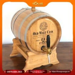 thùng rượu gỗ sồi 10l