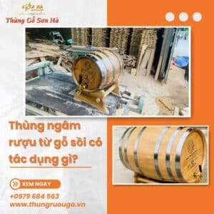 thùng gỗ sồi ngâm rượu có tác dụng gì?
