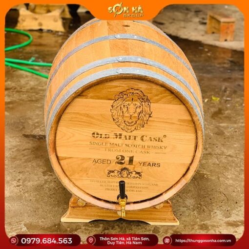 thùng rượu gỗ sồi 200L