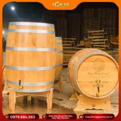 thùng rượu gỗ sồi 200 lít