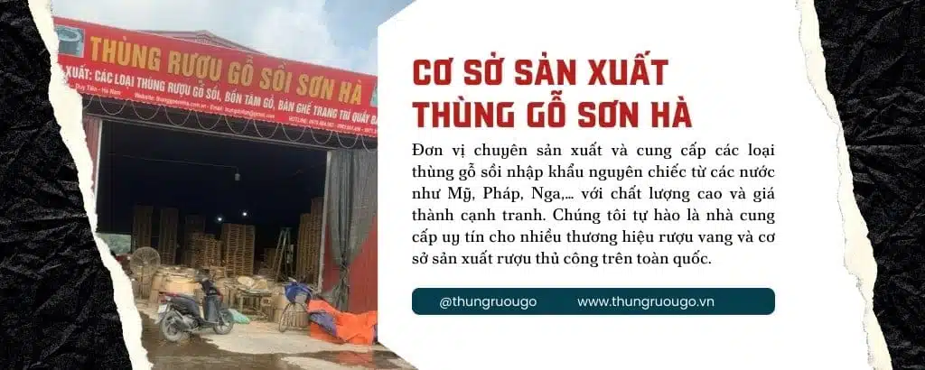 cơ sở sản xuất thùng gỗ