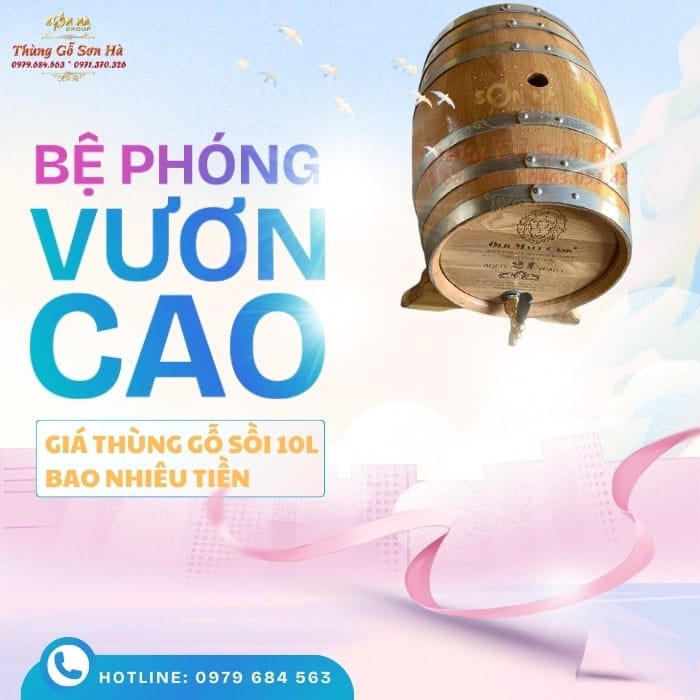 Giá thùng gỗ sồi 10L bao nhiêu tiền, tư vấn xuất xứ, đai inox, bảo hành xưởng đóng thùng gỗ sồi 10l test rò rỉ – giá thùng gỗ sồi 10l bao nhiêu tiền