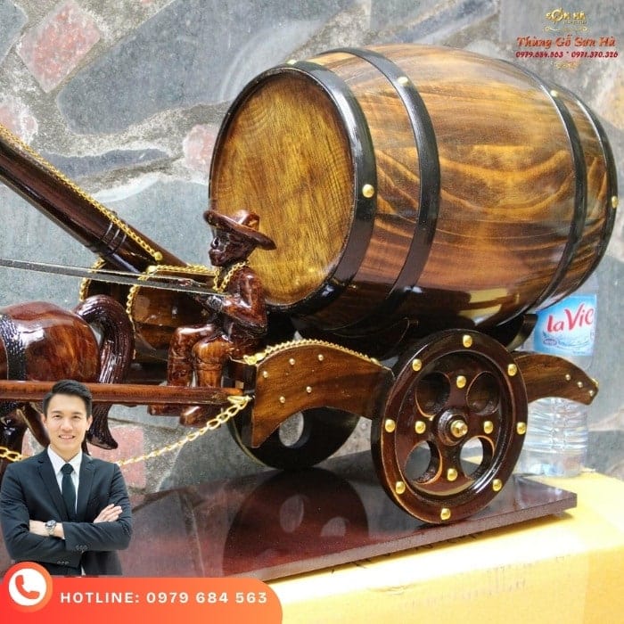 Xe ngựa kéo thùng rượu vang xe ngựa kéo thùng rượu vang hoàn thiện sơn PU chống bám bẩn